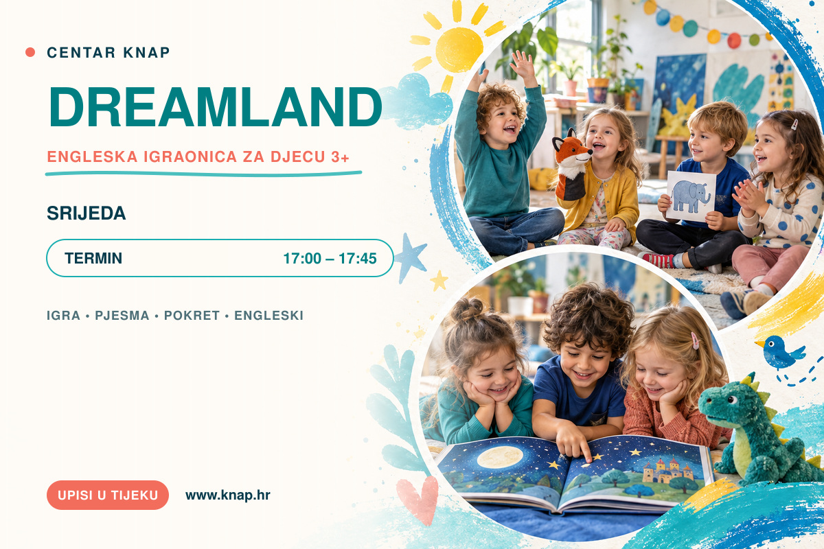 Dreamland engleska igraonica za djecu – KNAP 2026./2027.